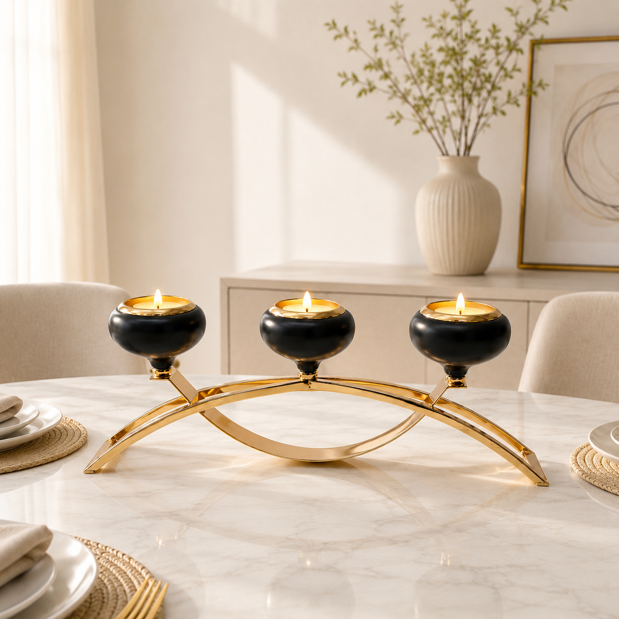 Candle Stand X (Black)