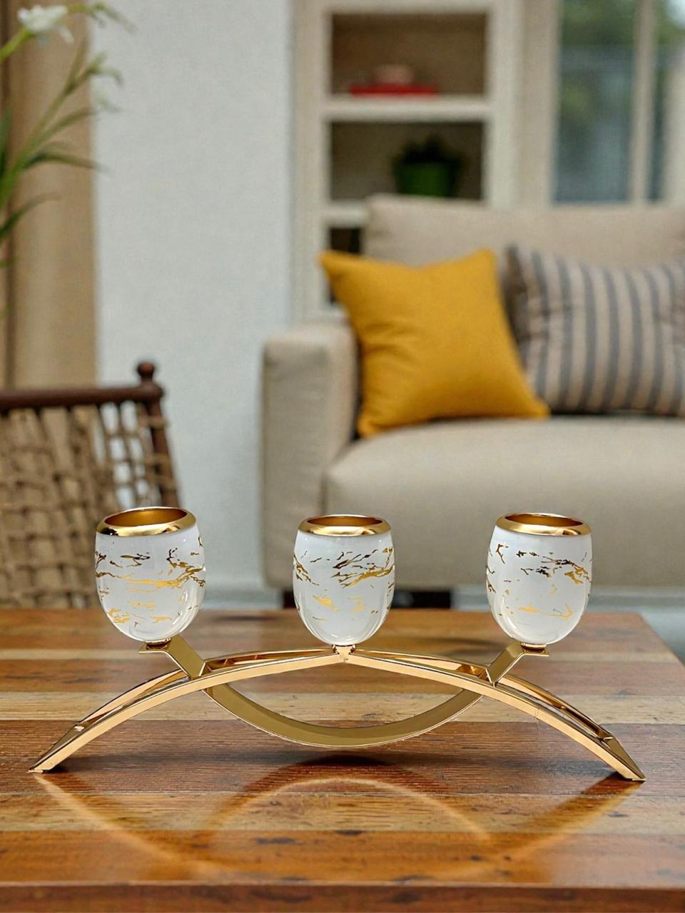 Candle Stand X (White)