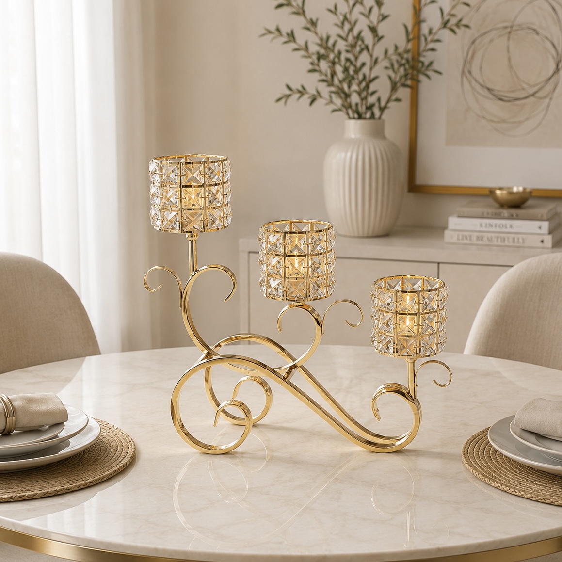 Candle Stand Cycle (Gold Stones)