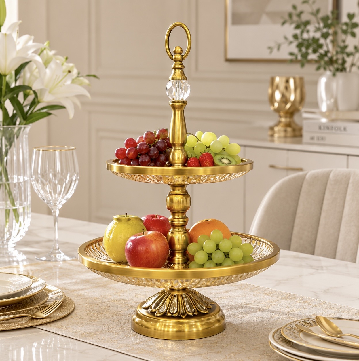 Glass/Metal Bowl (12-1)
