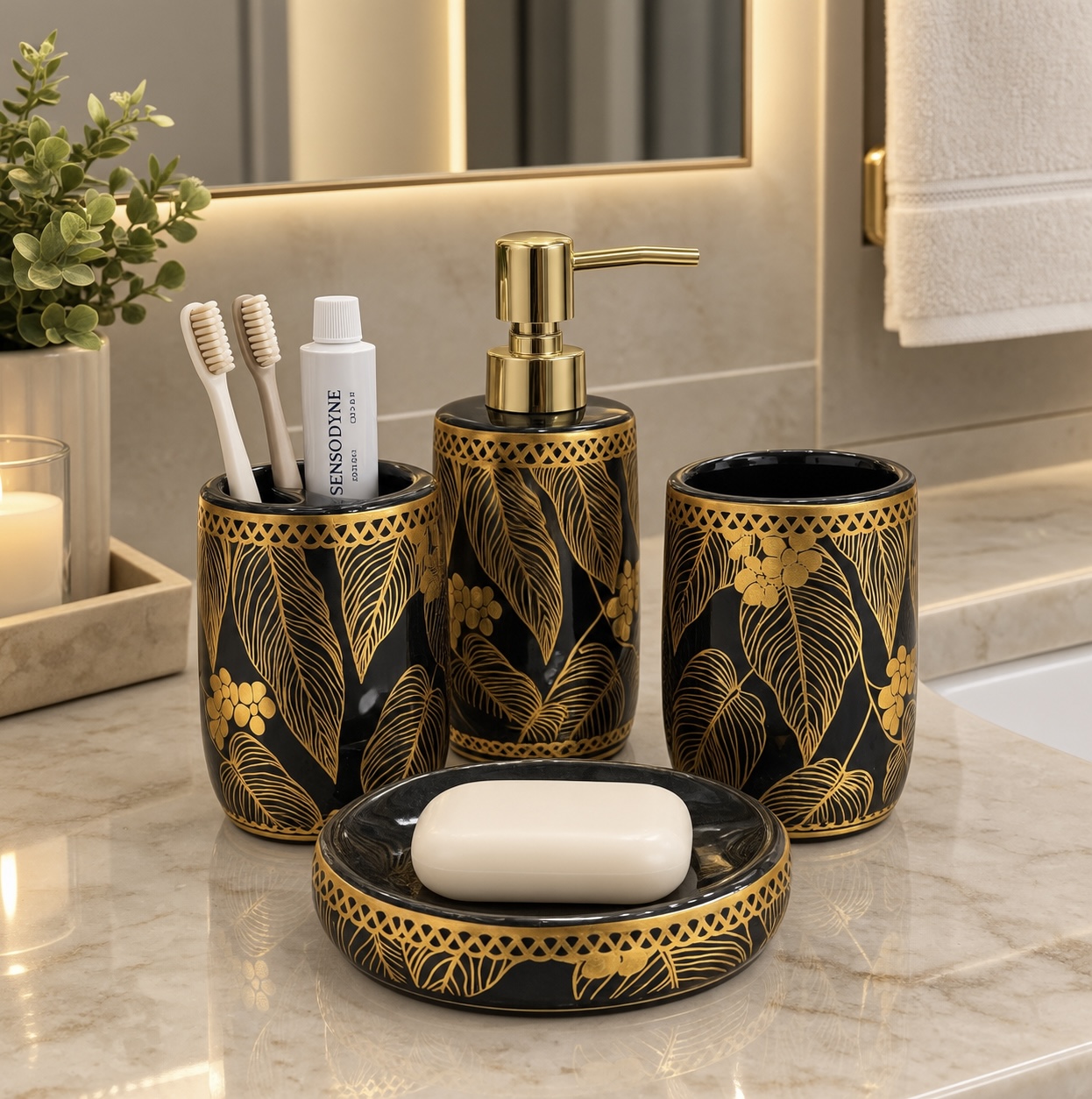 Ceramic Bath Set